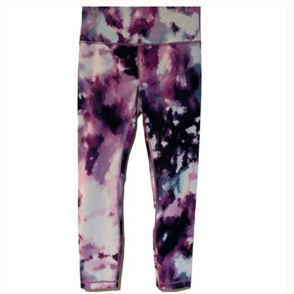 Lululemon Wunder under high times blooming pixie 7/8 length size 4 - Picture 2 of 4